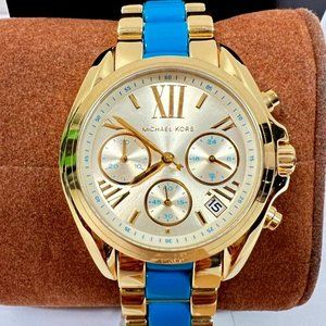 🔥MICHAEL KORS Women's MK5908 'Bradshaw' Mini Chronograph